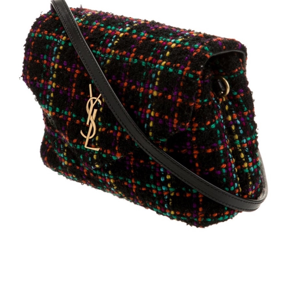 Yves Saint Laurent Multicolor Tweed Crossbody Bag